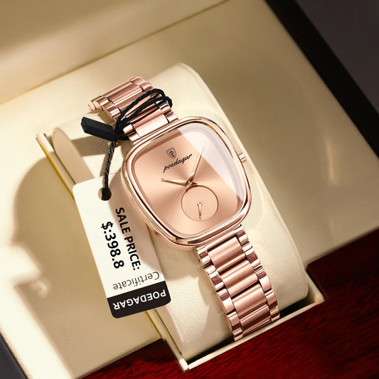 POEDAGAR Luxury Women's Watch – Waterproof Stainless Steel Quartz Elegant Ladies Timepiece™