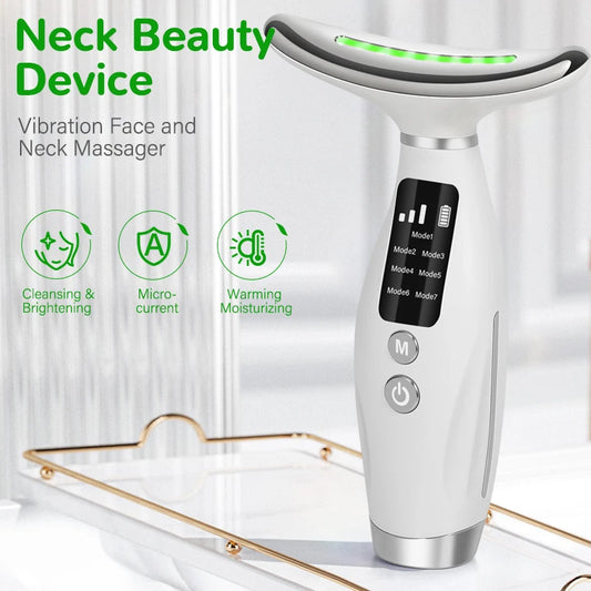 Unique Face & Neck Beauty Device: Vibration Massage for Personal Care and Face Lifting at Home™