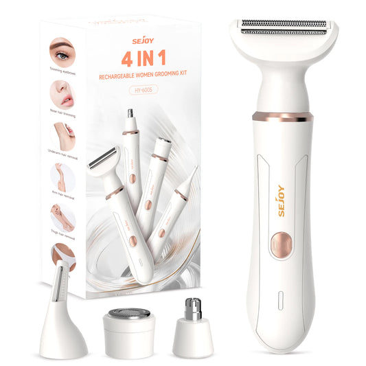Sejoy 4-in-1 Cordless Lady Shaver – Portable Painless Hair Removal Epilator for Women™