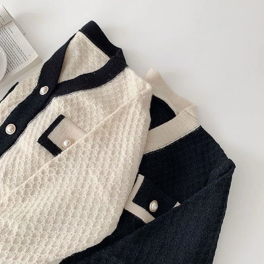 Women's Oversized Knit Cardigan – Korean Loose Sweater Coat™
