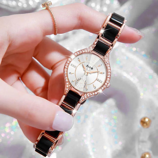 Luxury Women's Watch - Waterproof, Diamond-Inlaid Stainless Steel™