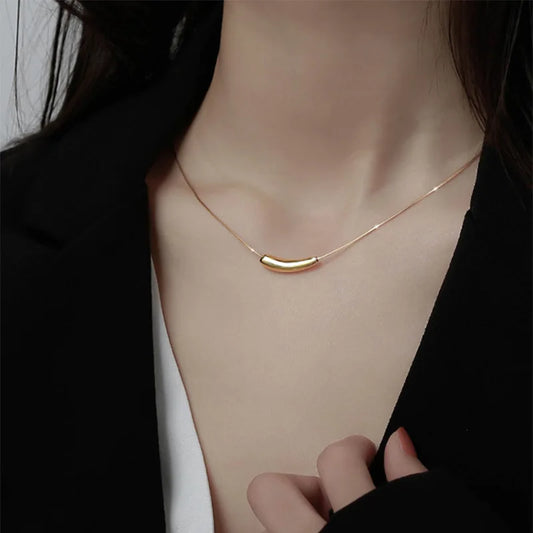 Minimalist Stainless Steel Waterdrop Necklace – Elegant Tear Drop Pendant Gift for Her™