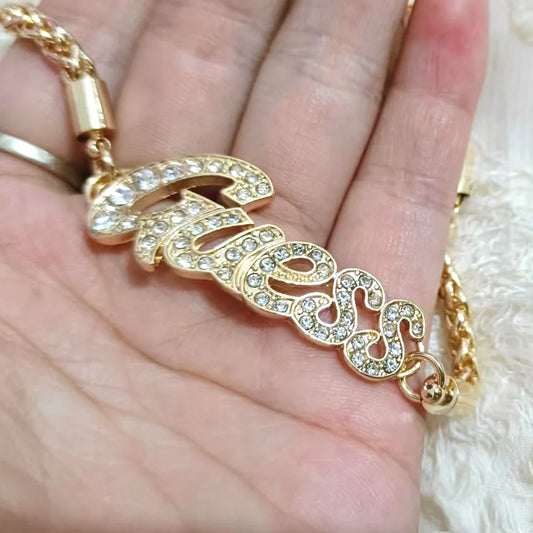 Elegant Letter Charm Bracelet – Dainty Gold Jewelry Gift for Women™