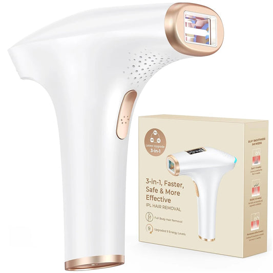 IPL Hair Removal Handset – 999,900 Flashes, Auto & Manual Modes for Smooth Skin at Home™