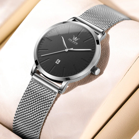 OLEVS Elegant Women's Quartz Watch – Luxury Waterproof Stainless Steel Design™