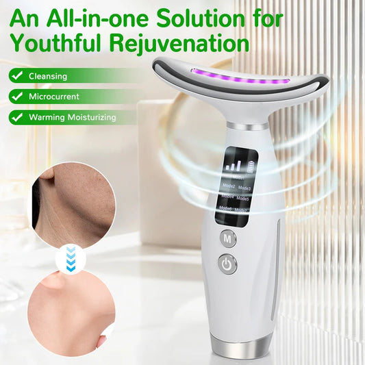 Unique Face & Neck Beauty Device: Vibration Massage for Personal Care and Face Lifting at Home™