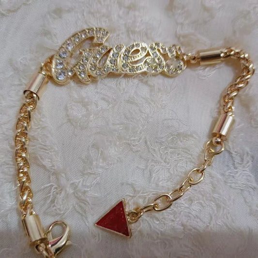 Elegant Letter Charm Bracelet – Dainty Gold Jewelry Gift for Women™