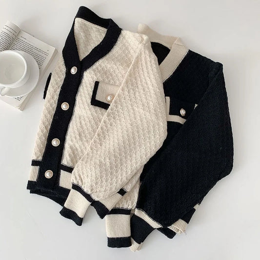 Women's Oversized Knit Cardigan – Korean Loose Sweater Coat™