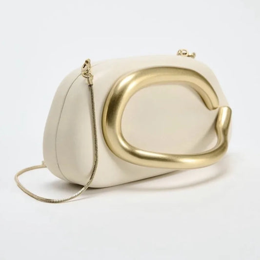 Retro Glam Box: Chic Purple & Red Evening Crossbody Purse™