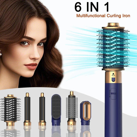 6-in-1 Ionic Hair Styler – Blow Dryer, Curling Wand & Straightening Brush™