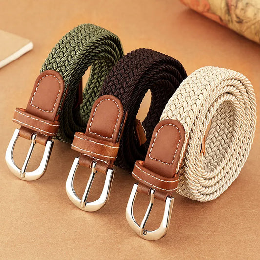 Unisex Elastic Woven Belt – Stylish, Stretchable & Versatile™