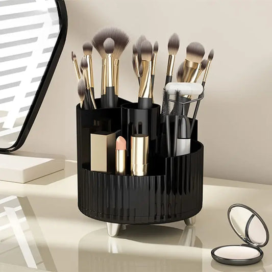 Large Capacity Rotating Makeup Organizer – Perfect for Vanity Decor & Desk Storage™