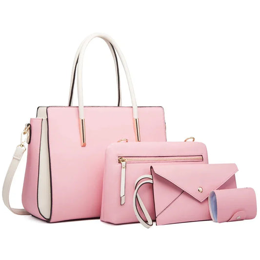 TRAVEASY Luxury 4-Piece PU Leather Handbag Set™