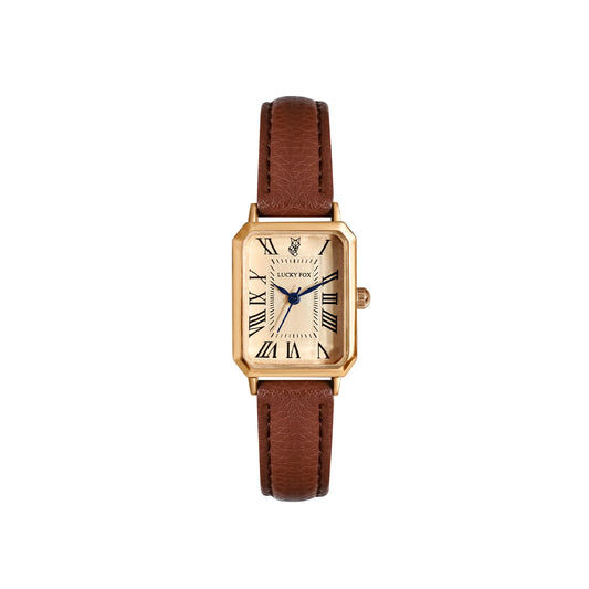 Retro Square Dial Women's Quartz Watch – Elegant Leather Strap Timepiece™