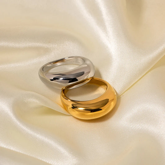 Youthway 18K PVD Gold Stainless Steel Minimalist Ring – Elegant & Durable Fashion Jewelry™
