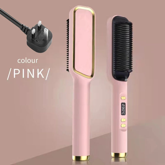 Pro Electric Hot Comb – Ionic Anti-Scald Straightening Brush™