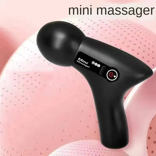 Mini Pro Massage Gun – LCD, 6 Heads, Deep Tissue & Fascia Relief™