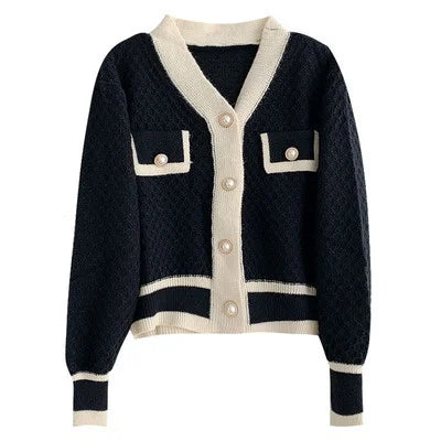 Women's Oversized Knit Cardigan – Korean Loose Sweater Coat™