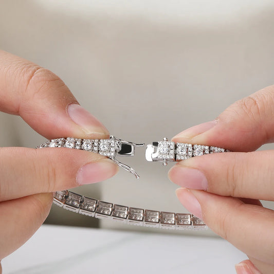 BXINY Moissanite Tennis Bracelet – GRA Certified S925 Silver Luxury Jewelry™