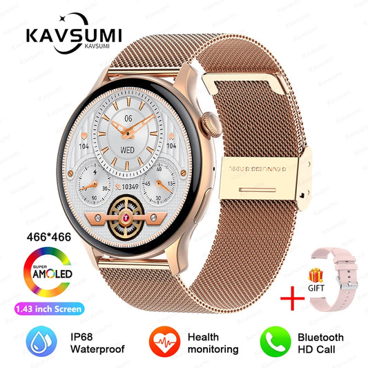 Smart Watch for Women – GPS, ECG, Bluetooth, Magnetic Charging™