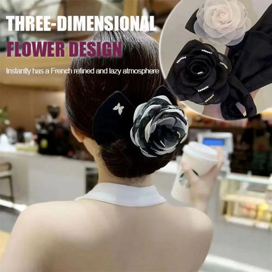 Cloth Hair Bun Maker – Non-Slip Twist Styling Tool | Elegant Flower Hair Clip™