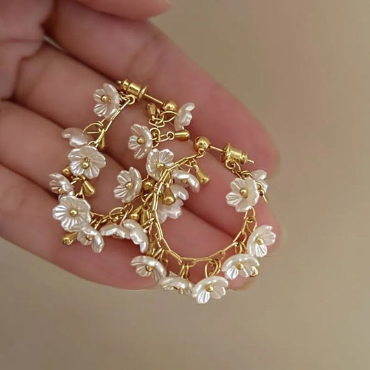 Elegant Camellia Tassel Earrings – Luxury Designer Floral Jewelry for Women™