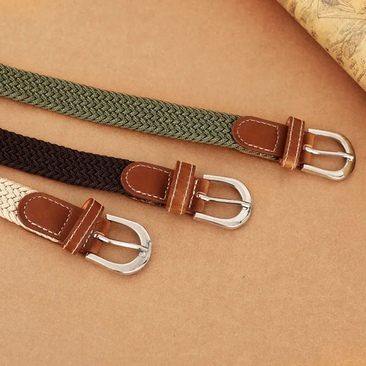 Unisex Elastic Woven Belt – Stylish, Stretchable & Versatile™