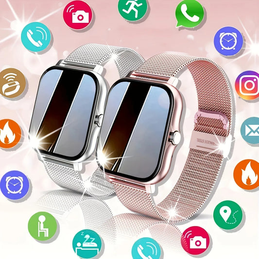 1.83'' Smartwatch – Bluetooth Call, Voice Assistant, Fitness Tracker for Android & iOS™