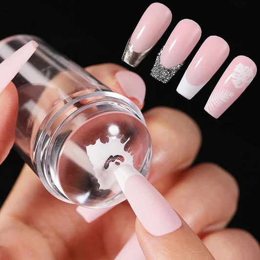 Pro Clear Jelly Nail Stamper & Scraper Set – Easy Nail Art Printing Tool™