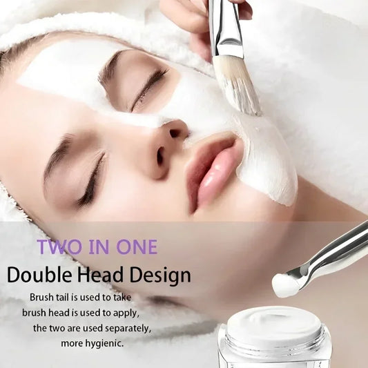 Professional Dual-Ended Face Mask Brush – Skincare & Beauty Tool™