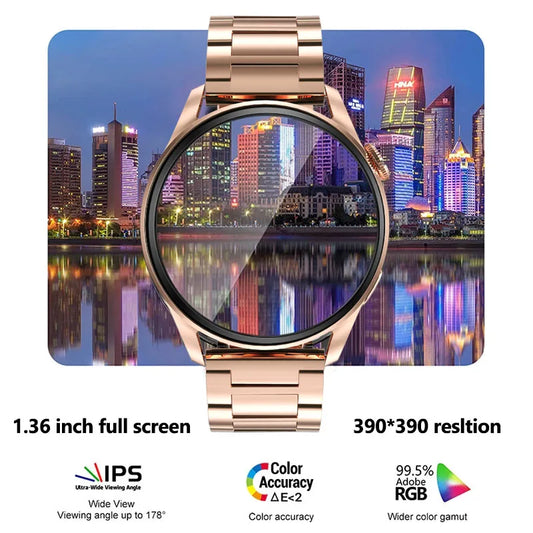 Smart Watch for Women – GPS, ECG, Bluetooth, Magnetic Charging™