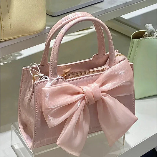 Pink Bowknot Clutch Bag – Women's Summer Shoulder & Underarm Purse™